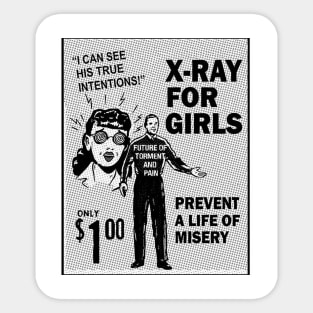 X ray for girls, X ray eyes Sticker
